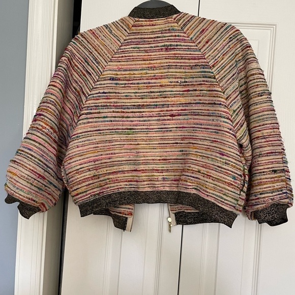 LIKE NEW Anthropologie Nicole Miller Artelier bomber jacket, Small - Picture 7 of 9